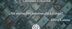 Cytowany Czwartek - Albert Camus