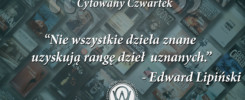 Cytowany Czwartek Edward Lipiński